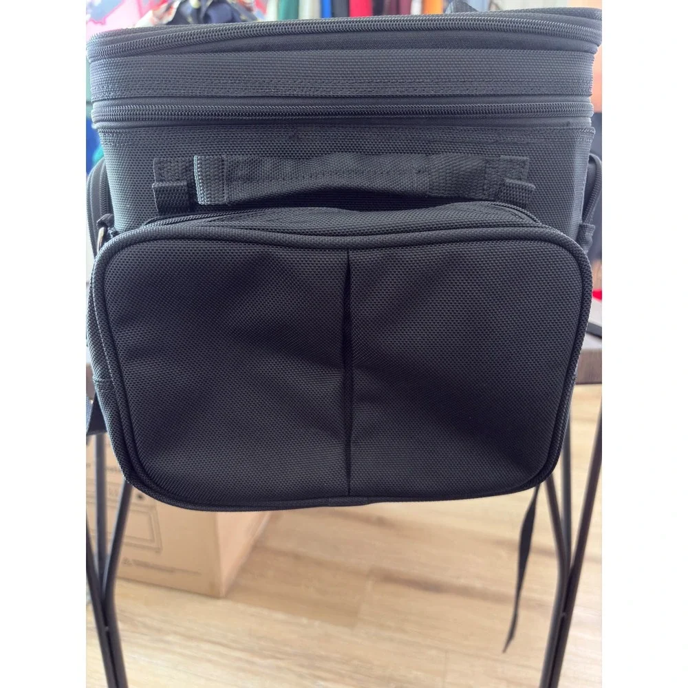 T-Bags Dekker II Tour-Pak Bag Black Motorcycle Luggage TB1600DT Reflective Trim